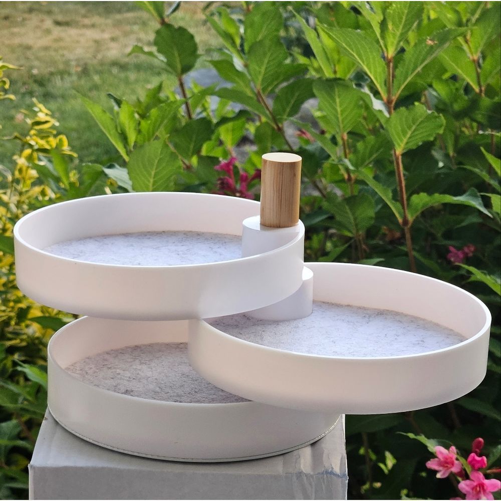 Reserved The 2Bandits 3 Tier Jewelry Organizer. Sliding 360° Jewelry Tray, new - Picture 1 of 16